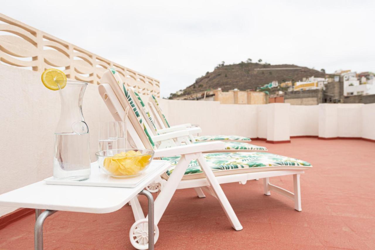 Homeforguest New Duplex With Rooftop Next To Arucas Cathedral Exterior foto